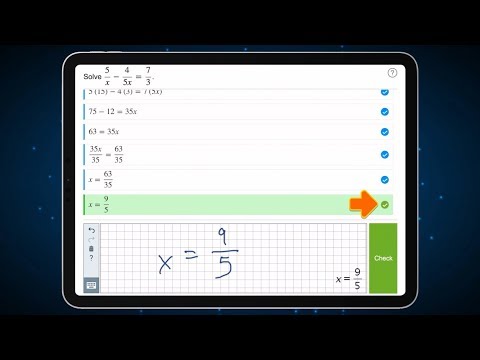 Step-by-Step Auto-Grading interface checking lines of Mathematics working
